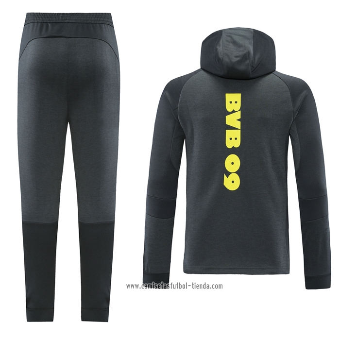 Chandal con Capucha del Borussia Dortmund 2021 2022 Gris